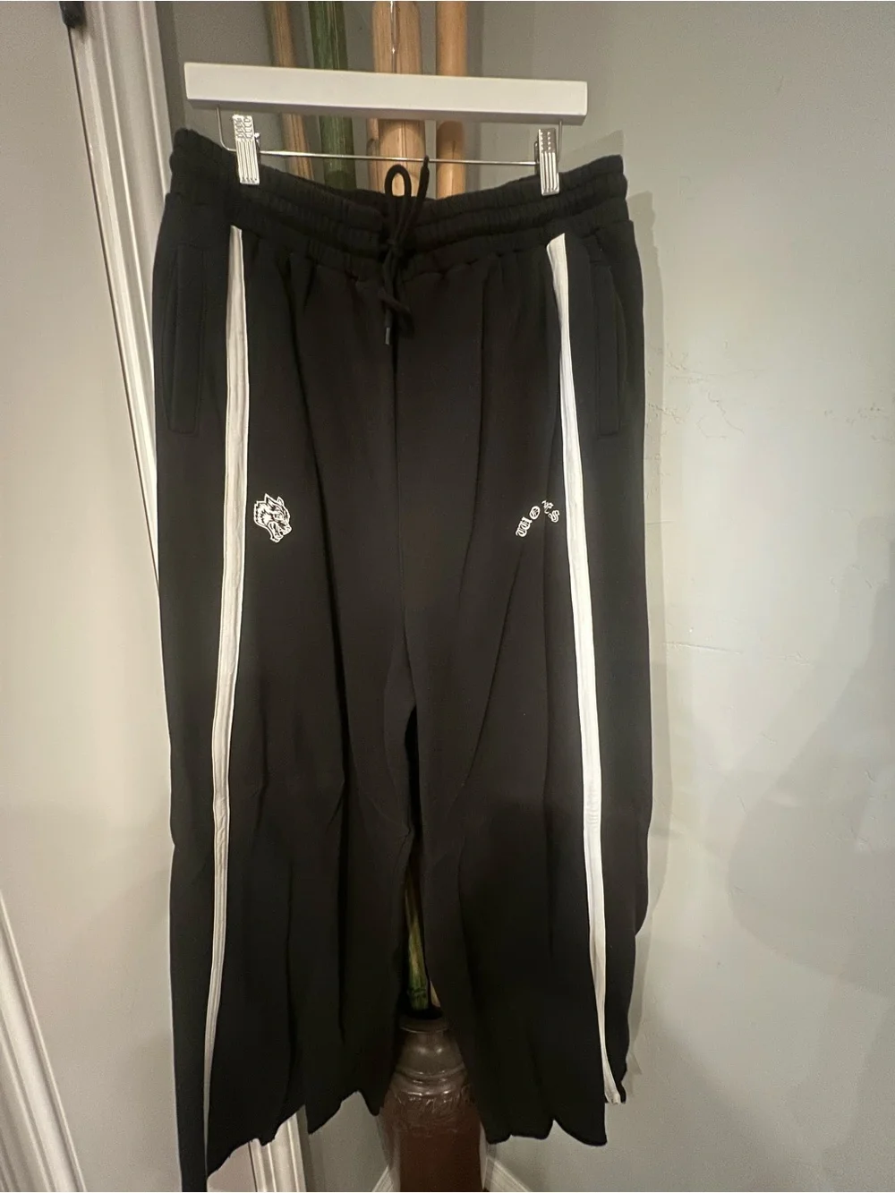 Darc Sport Black Wide-Leg Sweatpants